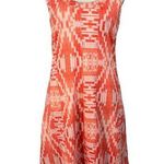 Title Nine Medium Yes Dress Inca Stretch Fit 'n Flare Shelf Bra Zipper Pockets Photo 0