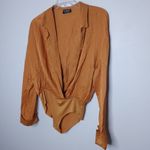 Zara mustard gold bodysuit size medium Orange Photo 4