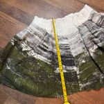 S Deer Concept Skirt Mini Womens Medium Wool Blend Lined Abstract Cottage Core Green Photo 5
