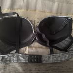 Gray Checkered Bra with Black Straps Size 34 B Photo 1