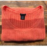 Calvin Klein Jeans Y2K VTG Sweater Open Knit Mesh Pullover Orange Beach Photo 0