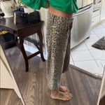 Leopard Print Pants shorts jorts size 5 / 27 Brown Photo 2