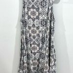 White Crow White navy and blush print shift dress with pockets size large NWOT Photo 1