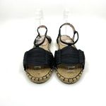 Avec Les Filles  Genevie Slingback Espadrille Sandal Black 6.5 US Photo 3