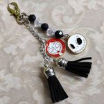 Nightmare Before Christmas Keychain Purse Charm Silver Photo 0
