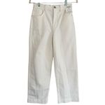 Madewell NWT  Tile White The Perfect Vintage Wide Leg Crop Jeans Size 25 Photo 3