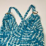 Old Navy  | Aqua White Spotted Crossback One Piece Swimsuit Womens S Photo 1