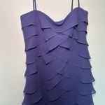 Tadashi Shoji Tadashi‎ Vintage blue purple dress party event formal hoco wedding guest ruffle Photo 1