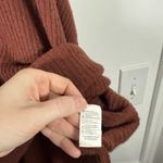 Vince Ribbed Cashmere Wool Poncho Sweater Henna Brown Oversized Womens XS Photo 6