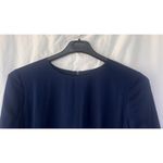 Theory  Women's Dark Cobalt Silk Shift Dress Size 6 Career Office Quiet Luxury Photo 1