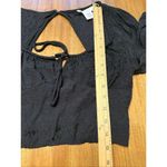 Kirious  Los Angeles Black Leopard Print Fairy Goth Crop top Size  Medium Photo 6