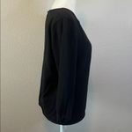Coldwater Creek Lightweight Squareneck 3/4 Sleeve Knit Top Black Size Medium Photo 1