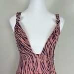 Free People Pink Zebra Print Maxi Dress Photo 3