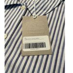 Everlane  Women's Blue and White Striped Cotton Woven PJ Top Size Small NWT Photo 4