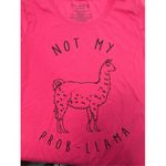Wound Up Not My Prob-Llama Tee by , Hot Pink XL Photo 4