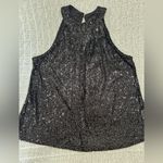 love on a hanger Black Sequin Sleeveless Blouse Photo 2