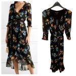 Rachel Zoe | NWT Ysabelle Printed Midi Dress Chiffon Style Size Small Photo 8
