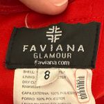 Faviana Knot Front Gown Elegant Red Strapless Evening Size 8 Photo 8