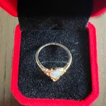 Gorgeous Stainless Steel Golden Stackable Ring Size 6 Gold Photo 2