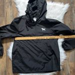 PINK - Victoria's Secret  black quarter zip pullover windbreaker size xs Photo 5
