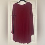 Bobbie & Brooks Bobbie Brooks Women’s Knit Sweater Dress/ Long Tunic Cage Neck Red Stretchy Sz M Photo 4