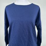Zuda Studio Park Navy Blue Slouchy Athletic Long Sleeve Shirt Womens Size XXS Photo 1