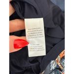 Julia Jordan Floral Print Tie Waist Tiered Midi Dress Blue Multi Drawstring M Photo 4