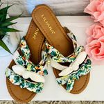 Liliana White Tropical Bow Sandals Photo 1