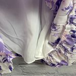 AQUA  Lightweight Smocked Back Dress Tie Shoulders Floral XL Fits Like L NWT Photo 6