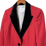 Racil Suit Jacket Virgin Wool 2 Button Jacket Red Black Blazer Size Fr. 36 US 4 Photo 1