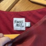 Princess Polly  Molita Ruffle Hem Mini Dress Red Watercolor Photo 6