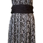 Nicole Miller Silk Geometric Halter Dress - Size 14 Photo 0