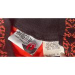 Hang Ten Vintage Womens 80s  Coral Black Peplum Oversize Cropped Top 3/4 Sleeve M Photo 1