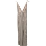 superdown REVOLVE X  Hailee High Slit Gold Slit Champagne Maxi Dress Size L NWT Photo 12