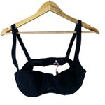 DOBREVA Lace Mesh Full Coverage Bra Womens 40DD Black Solid Classic Size undefined Photo 2