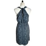 Converse  Open Back Short Dress Size M Blue Paisley Print BOHO Fairycore BOHO‎ Photo 6