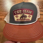 Yee Haw Roughstock Outdoor Cap Trucker Hat Rodeo Western‎ Country blue Cowgirl Gray Photo 0
