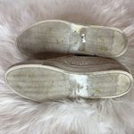 Aquatalia  Leather Bone Weave Slip On Sneakers 9 Photo 7