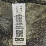 ASOS Gold Metallic Tie Blouse Photo 6