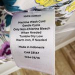 Talbots  Roll-up Long Sleeve Cotton FLORAL/POLKA DOT Blouse Sz S Multicolored‎ Photo 9