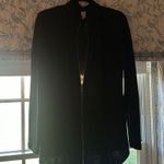 XCVI  large zip front jacket panels pockets sheer panel in back L $185 Photo 7
