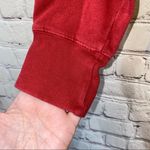 Step Ahead Crimson OU Distressed V Neck Hoodie Red Size M Photo 2