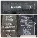 Torrid Ankle Crop Pant Ponte Knit Slim Black White Side Stripe Women’s Size 16 Photo 7