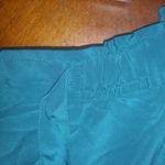 Diane Von Furstenberg  XL Silk Teal Pants Photo 3