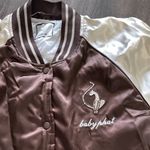 Baby Phat Vintage Puffer Bomber Jacket Satin Liner White Stones Women’s Sz 2XL Photo 7