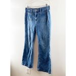 Gap High Rise 70's Flare Patch Pocket Jeans Blue 14 Petite Photo 7