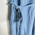 Banana Republic Banana Republic Blue Chambray Denim Dress Sleeveless Tie Waist Women’s size 8 Photo 5