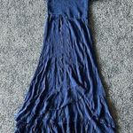 Blue Rain smocked high low dress Photo 1