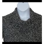 Rafaella Cowl Neck Black & Grey Marbled Cozy Sweater size Medium Photo 4