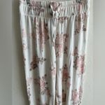 Alya  Pink White Floral Pajamas Long Sleeve And Pants Size Large Photo 4